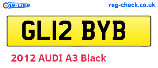 GL12BYB are the vehicle registration plates.