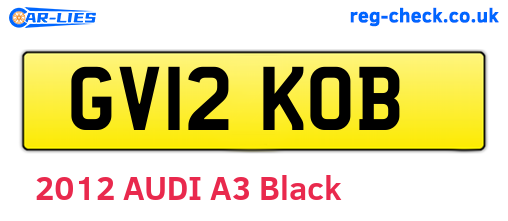 GV12KOB are the vehicle registration plates.