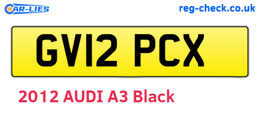 GV12PCX are the vehicle registration plates.