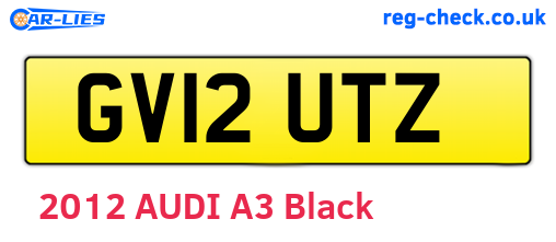 GV12UTZ are the vehicle registration plates.
