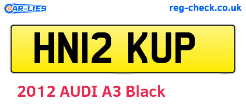 HN12KUP are the vehicle registration plates.