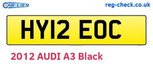 HY12EOC are the vehicle registration plates.