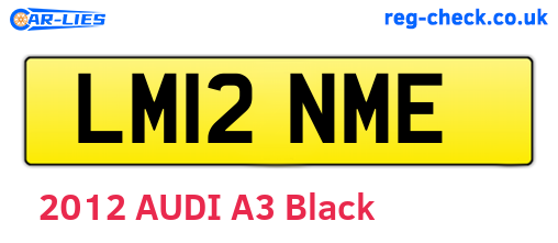 LM12NME are the vehicle registration plates.