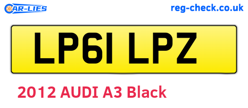 LP61LPZ are the vehicle registration plates.