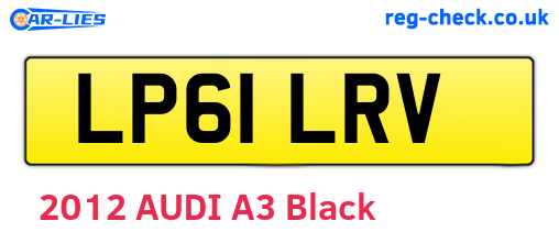 LP61LRV are the vehicle registration plates.