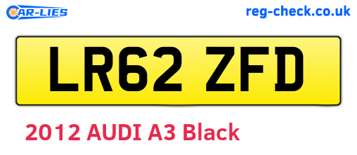 LR62ZFD are the vehicle registration plates.