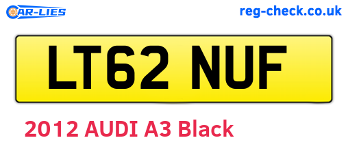 LT62NUF are the vehicle registration plates.
