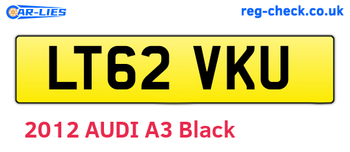 LT62VKU are the vehicle registration plates.