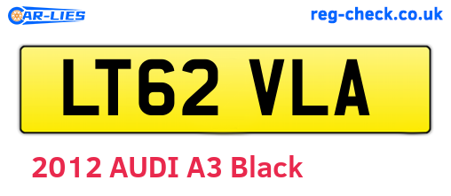 LT62VLA are the vehicle registration plates.
