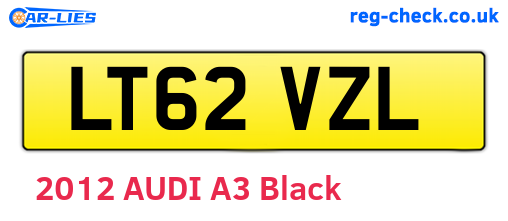LT62VZL are the vehicle registration plates.