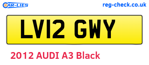 LV12GWY are the vehicle registration plates.