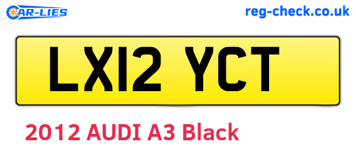 LX12YCT are the vehicle registration plates.