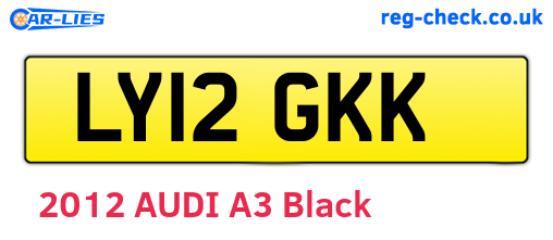 LY12GKK are the vehicle registration plates.