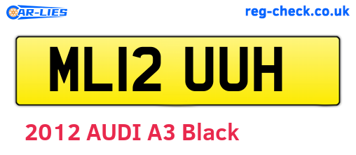 ML12UUH are the vehicle registration plates.