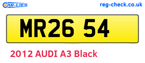 MR2654 are the vehicle registration plates.