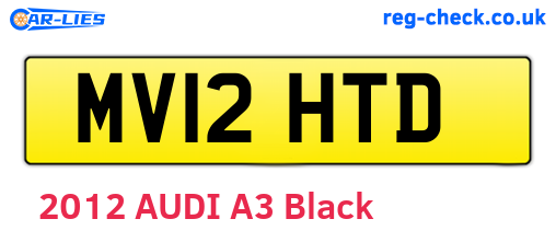 MV12HTD are the vehicle registration plates.