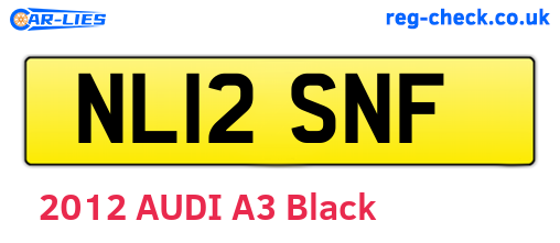 NL12SNF are the vehicle registration plates.
