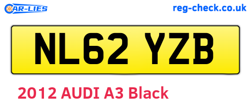 NL62YZB are the vehicle registration plates.