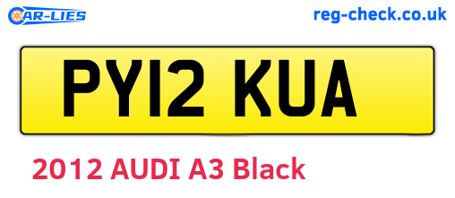 PY12KUA are the vehicle registration plates.