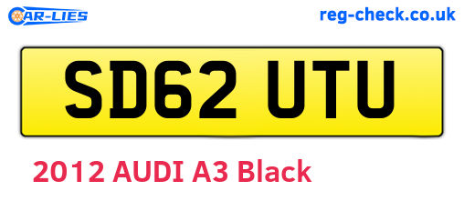 SD62UTU are the vehicle registration plates.