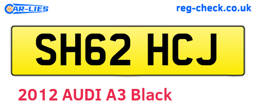 SH62HCJ are the vehicle registration plates.