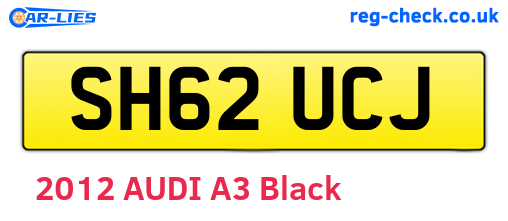 SH62UCJ are the vehicle registration plates.