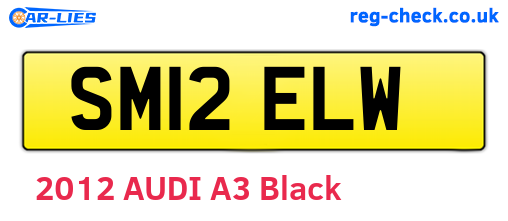 SM12ELW are the vehicle registration plates.