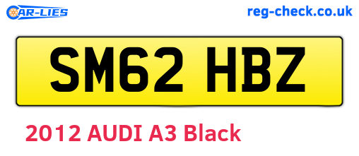 SM62HBZ are the vehicle registration plates.