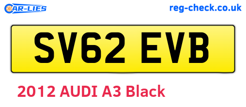 SV62EVB are the vehicle registration plates.