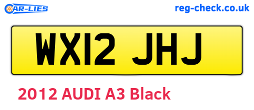 WX12JHJ are the vehicle registration plates.