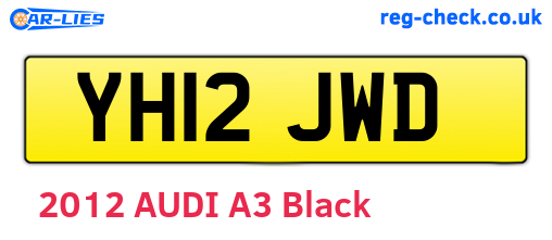 YH12JWD are the vehicle registration plates.