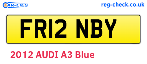 FR12NBY are the vehicle registration plates.