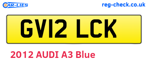 GV12LCK are the vehicle registration plates.