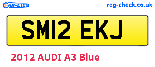 SM12EKJ are the vehicle registration plates.