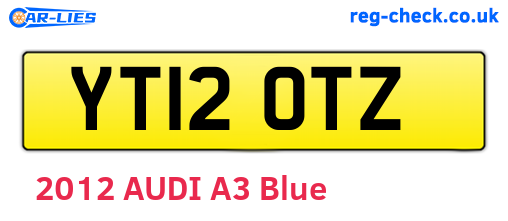 YT12OTZ are the vehicle registration plates.