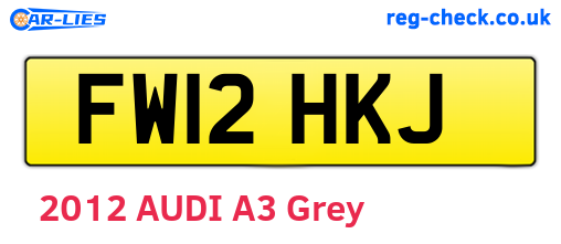 FW12HKJ are the vehicle registration plates.