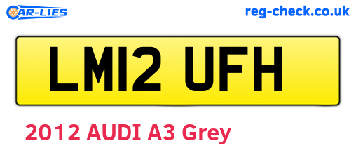 LM12UFH are the vehicle registration plates.