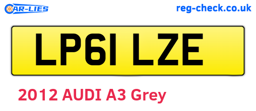 LP61LZE are the vehicle registration plates.