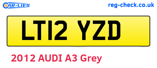 LT12YZD are the vehicle registration plates.