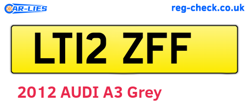 LT12ZFF are the vehicle registration plates.