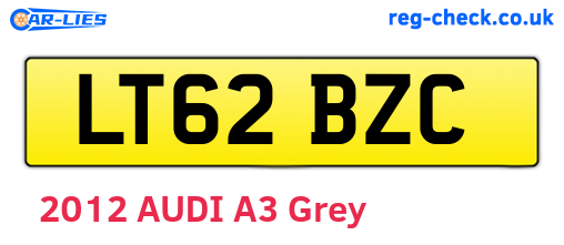 LT62BZC are the vehicle registration plates.