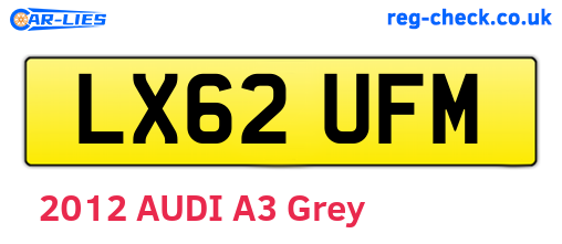 LX62UFM are the vehicle registration plates.