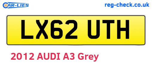 LX62UTH are the vehicle registration plates.