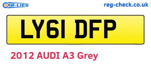 LY61DFP are the vehicle registration plates.