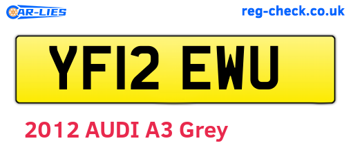 YF12EWU are the vehicle registration plates.