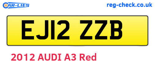 EJ12ZZB are the vehicle registration plates.