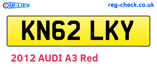 KN62LKY are the vehicle registration plates.