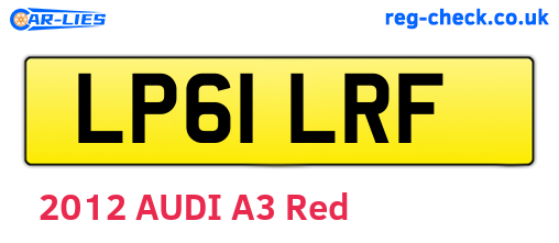 LP61LRF are the vehicle registration plates.