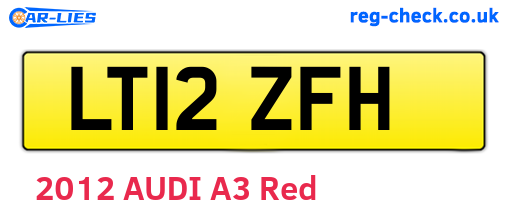 LT12ZFH are the vehicle registration plates.