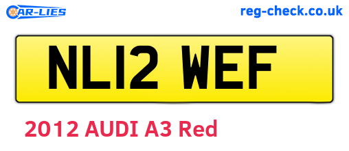 NL12WEF are the vehicle registration plates.